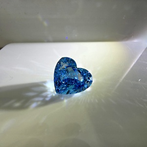 Diamante Suelto Cultivado en Laboratorio, Corte Brillante Modificado, Color Azul Intenso Fantasía, 5.7CT, VS2, Certificado IGI - Product Image 4