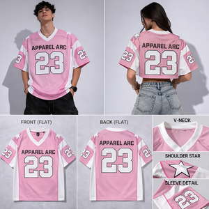 เสื้อเจอร์ซีย์วาร์ซิตี้ไล่เฉดสีชมพูสุดฮิต 23 ไซส์ ยูนิเซ็กส์ ผ้าตาข่ายระบายอากาศ สตรีทแวร์ แบรนด์ส่วนตัว ขายส่ง - Product Image 2