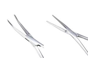 1 unidad de Pinzas Hemostáticas de Acero Inoxidable con Punta Curva y Recta, Pinzas de Bloqueo, Pinzas Arteriales, Pinza de Agarre Quirúrgico - Product Image 4