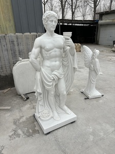 <span class=keywords><strong>Escultura</strong></span> Clásica Masculina de Mármol Blanco para Exteriores con Cáliz, Diseño Personalizado, Moldes para Esculturas de Jardín <span class=keywords><strong>en</strong></span> Venta - Product Image 4
