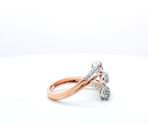 Bague en diamant rond de 1,5 carat cultivé en laboratoire, certifiée IGI, or rose 14 carats, style ethnique, pour fiançailles et mariage, bijoux fins, vente en gros - Product Image 2