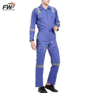 Combinaison de travail en coton et cuir, style le plus récent, fabriquée au Pakistan, avec logo personnalisé, pour la construction et les travaux à haute température. - Product Image 4