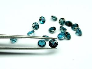 Natural London Blue Topaz Round Faceted Cut London Blue Topaz Round Cut Calibrated Size Loose Gemstone For Making Jewellery - Product Image 4