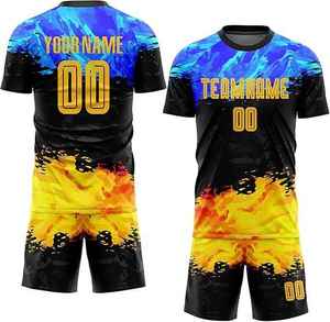 Uniforme de Fútbol Personalizado con Nombre de Equipo para Adultos, Todas las Tallas y Colores Disponibles, Venta en Línea, 100% Poliéster, Impresión de Logotipo Personalizado, Diseño - Product Image 4