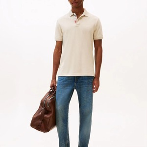 เสื้อโปโลผู้ชายสั่งทำขายส่ง ผ้าฝ้าย 100% พิมพ์ลาย ถักทอ แขนสั้น สไตล์ลำลองสุภาพ เสื้อกีฬา - Product Image 4