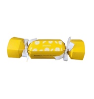 Boîte en carton ondulé auto-assemblante à 3 couches en matériaux recyclés colorés pour l'emballage de gâteaux/bonbons/aliments, livraison express par voie maritime