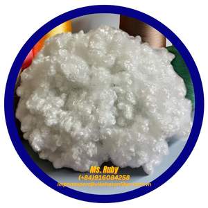 Fibra de Poliéster Virgen Reciclada Siliconizada Conjugada Blanca HCS 15D de Alta Calidad para Relleno de Almohadas y Sofás - Product Image 3