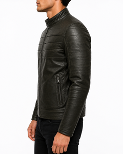 Luxury Genuine <b>Leather</b> Jacket Men Premium Motorcycle Fashion Outerwear Modern Regular Fit Comfortable Daily Wear Waterproof - Product Image 3