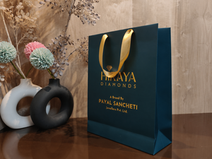 Luxury Matte Paper <b>Gift</b> <b>Bag</b> with Custom Logo Gold Foil Printing Ribbon Handles for Jewelry Boutique Packaging - Product Image 3