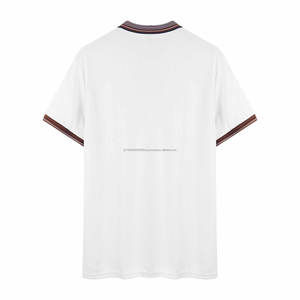 Camiseta Polo para Hombre, 100% Algodón, Cuello con Botones, con Detalles de Colores y Rayas, Tejido Transpirable, Suministro ODM, Envío DDP - Product Image 3