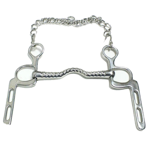 Bocado de acero inoxidable para caballo con anillas y boquilla articulada para equipo de equitación. Juego de bocados para montar a caballo, 100% la mejor calidad. - Product Image 6