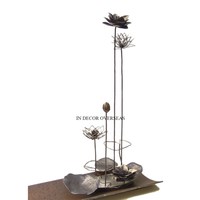 Ensemble de sculptures en bronze modernes, 2 pièces, art abstrait géométrique, décorations de table faites à la main pour le salon, à prix impressionnant