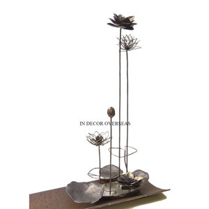 Ensemble de sculptures en bronze modernes, 2 pièces, art abstrait géométrique, décorations de table faites à la main pour le salon, à prix impressionnant - Product Image 4