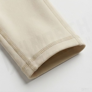 Leggings de yoga pour femmes, taille haute, sans couture, longueur intégrale, couleur unie, tricotés, extensibles - Product Image 6