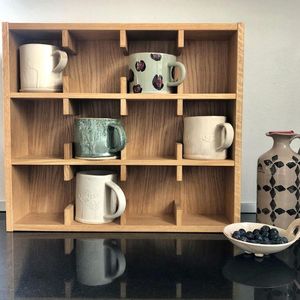Wholesale Wooden Cup Rack Holder Coffee Mug Display <b>Stand</b> Kitchen Countertop Organizer Eco-Friendly Wooden Mug <b>Tree</b> Holder Cup - Product Image 5