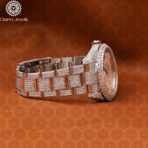 Reloj de Lujo para Hombre Charm_Jewells, Caja de Acero Inoxidable, Esfera Analógica de 40 mm, Cierre Oculto con Botón, Cristal, Mecánico Automático - Product Image 4