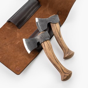 Juego de 2 Cuchillas para Pizza Mini con Estuche de Cuero, Hoja de Acero Forjado y Mango de Madera para Cortar Pizza - Product Image 5