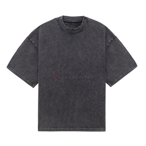 Camiseta Casual de Manga Corta para Hombre, Premium, Oversize, 100% Algodón, 240GSM, de Alto Gramaje, con Logotipo Frontal Personalizado, Anti-Pilling, Venta al por Mayor OEM - Product Image 1