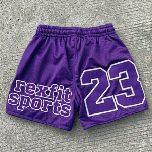 REXFIT SPORTS Pantalones Cortos de Baloncesto para Hombre, Ajustados, de Malla, con Estampado Personalizado, para Gimnasio, Entrenamiento, Running y Deportes - Product Image 3