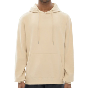 เสื้อสเวตเชิ้ตผู้ชายผ้าฝ้ายออร์แกนิค 100% แบบเรียบ ขายส่ง เสื้อฟลีซโอเวอร์ไซส์แบบเปล่า  รับสั่งทำเสื้อฮู้ดดี้ผู้ชายแบบยูนิเซ็กซ์  สกรีนโลโก้ได้ - Product Image 2