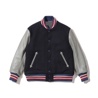 Veste de sport personnalisée avec écussons brodés, veste de fin d'études pour lycéens