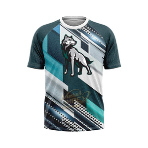Ensemble de maillots de basket-ball personnalisés en spandex/polyester avec logo de loup, joueur n°15, unisexe, anti-transpiration, antibactérien, athlétique - Product Image 5