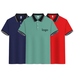 Best Quality Customizable <b>Polo</b> <b>Shirt</b> Knitted Anti-Wrinkle Customized Color Sports Plain <b>Red</b> Solid Pattern Wholesale Prices - Product Image 1