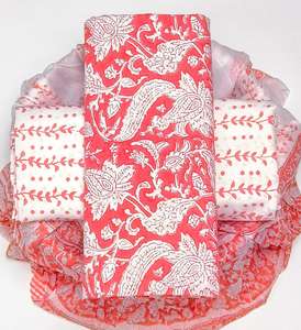 Tissu en coton naturel pur pour femmes, texture lisse, matériau durable pour les salwar kameez, les hauts et les vêtements décontractés - Product Image 4