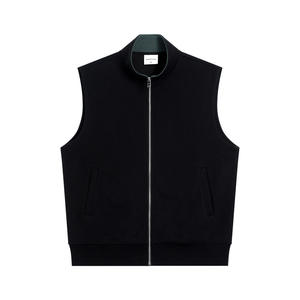 Chaleco informal de otoño para hombre, nueva moda, 380g, lona pesada, algodón compuesto, ecológico, cuello mandarín, cremallera, resistente al viento - Product Image 4