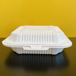 Contenedores de comida para llevar tipo clamshell de fábrica 2026, listos para enviar, para restaurantes, MFPP, con 2-3 compartimentos y bisagras. - Product Image 2
