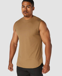 Débardeur de sport respirant et à séchage rapide pour homme, 100 % polyester écologique, motif uni, 120g, style trench américain - Product Image 1