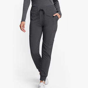 Vente en gros OEM Personnalisé Tissu Oxford Respirant Confortable Poids Lourd Multi-Poches Taille Élastique Coupe Ajustée Usage Hospitalier Femme - Product Image 1
