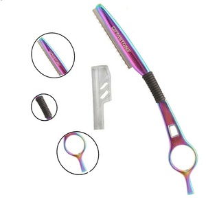 Stainless Steel 7" Trimmer Razor Hairdressing <b>Hair</b> Thinning Layer Shaper Cutting <b>Comb</b> Durable Reusable <b>Hair</b> Extension Tools - Product Image 2