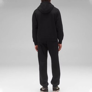 Ensemble sweat à capuche et pantalon de survêtement noir pour homme, coupe ample, décontracté, pour le sport et l'automne, avec cordon de serrage à la taille et poches latérales - Product Image 6