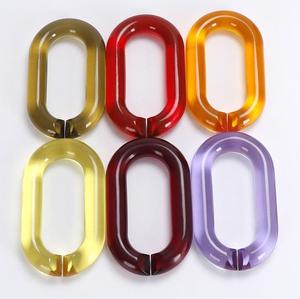 Cadena de Eslabones de Resina Transparente Grande y Colorida para Colgar en la Pared, Decoración DIY, Cortina Divisoria de Habitación con Diseño de Ángel para Personalizar - Product Image 2