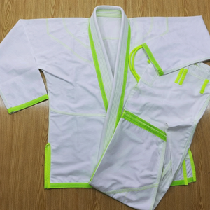 Kimono de Jiu-Jitsu brésilien premium, logo personnalisé, coton doux, tissage perlé léger et durable. - Product Image 2