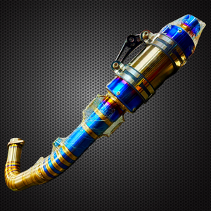 KAO Rainbow Titanium Alloy Motorcycle Exhaust Pipe Taiwan OEM Manufacturer - Product Image 4