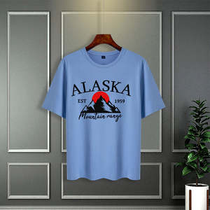 เสื้อยืดคอกลมผู้ชาย โพลีเอสเตอร์ 100% แบบถัก สไตล์วินเทจ พิมพ์ลายดิจิตอล น้ำหนัก 180 กรัม ทรงหลวม โอเวอร์ไซส์ ขายส่ง - Product Image 2