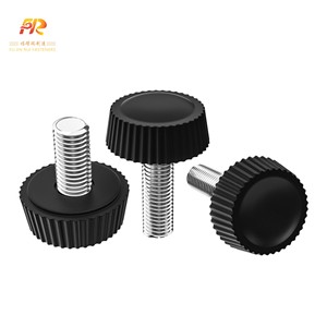 Nữ Nut kẹp M10 ngón tay cái núm vít nhôm hevy nhiệm vụ thép đen nhựa nylon núm ngón tay cái vít với NUT - Product Image 4