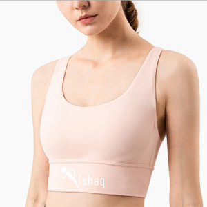 Sujetador deportivo de alto soporte con espalda cruzada y tiras de spandex, con almohadillas extraíbles para yoga, fitness, running, gimnasio y entrenamiento. - Product Image 2