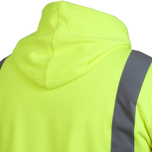 Nouveau sweat-shirt de travail pour homme de bonne qualité, fabriqué en usine, à prix abordable, avec logo personnalisé et couleur unie pour une tenue de sécurité. - Product Image 5