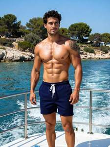 Shorts de bain personnalisés avec logo – Vente en gros, vêtements de plage personnalisés, légers, confortables, styles tendance pour acheteurs internationaux - Product Image 5