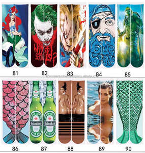 Calcetines de Impresión 3D 2020, Diseño de Moda para Hombre y Mujer, Calcetines 3D con Estampado de Animales, Calcetines Personalizados con Diseño de Tubo, Calcetines Sublimados - Product Image 5