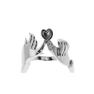 Anillo Solitairekart de Oro Amarillo de 14K de 0.4g 'Juntos para Siempre', Talla 5, Joyería Fina de Amor Eterno - Product Image 1