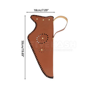 High Quality Leather <b>Quiver</b> For Archery Strong Stitching Comfortable Wear Adjustable Belt Outdoor Hunting Target Practice - Product Image 4
