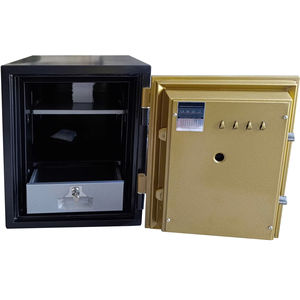 HOSHANG HS-56E Fireproof Safe Elegant Gold Color, Modern Electronic <b>Lock</b> - Product Image 3