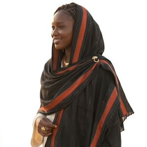 Pashmina Larga Reversible a Rayas Personalizada al por Mayor para Mujer, Bufanda de Uso Diario, Venta al por Mayor - Product Image 3