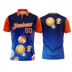Camiseta de Billar de Primera Calidad, Transpirable, Ecológica, de Secado Rápido, Ropa Deportiva, Uniforme de Equipo, Logotipo Personalizado, Suministro de Fábrica - Product Image 2