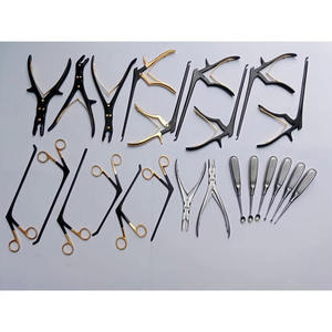 Juego de Kerrison Rongeur y Cureta Ósea de 23 Piezas, Instrumentos Quirúrgicos Ortopédicos Manuales de Acero Inoxidable, Certificación CE - Product Image 1