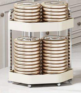 Estante de Cocina Triangular de Hierro de Doble Nivel OEM/ODM de Vietnam, Organizador de Platos y Tazones para Esquina que Ahorra Espacio - Product Image 2